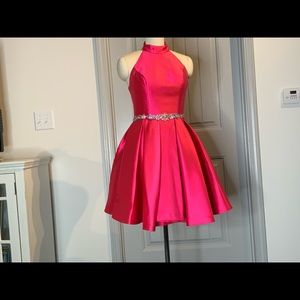 Pink cocktail dress